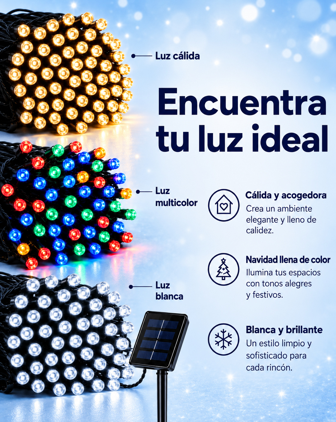 SolarChristmas™ Luces Solares Navideñas