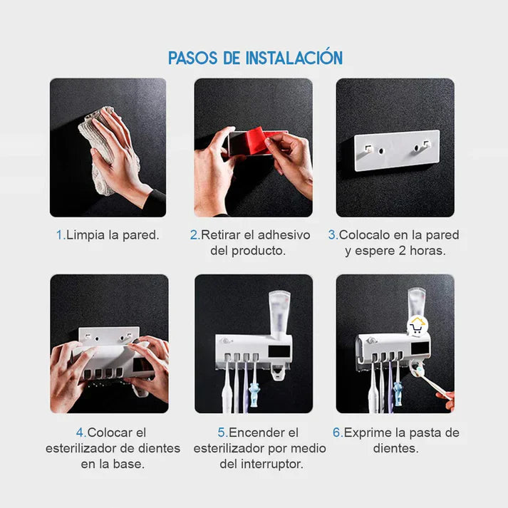 FreshPro® Porta Cepillo de Dientes Esterilizador UV