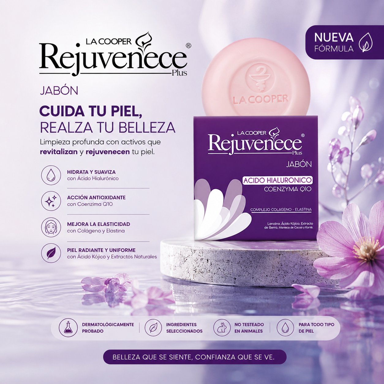 Mascara Facial LED + Jabon con Acido Hialurónico + EBOOK PERSONALIZADO