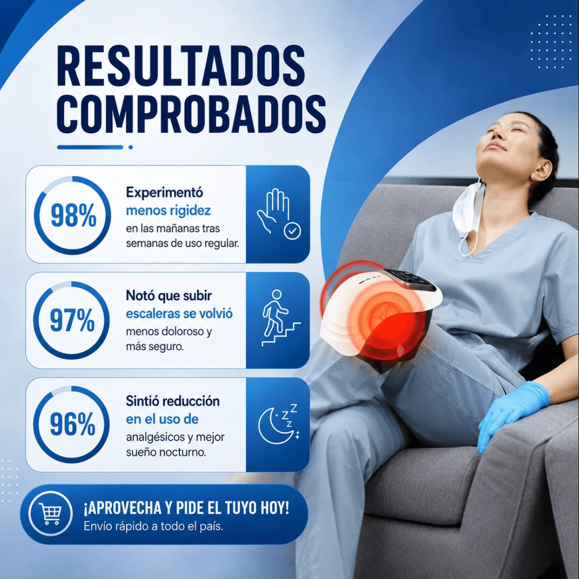 FlexCare™ Potente Masajeador de rodilla